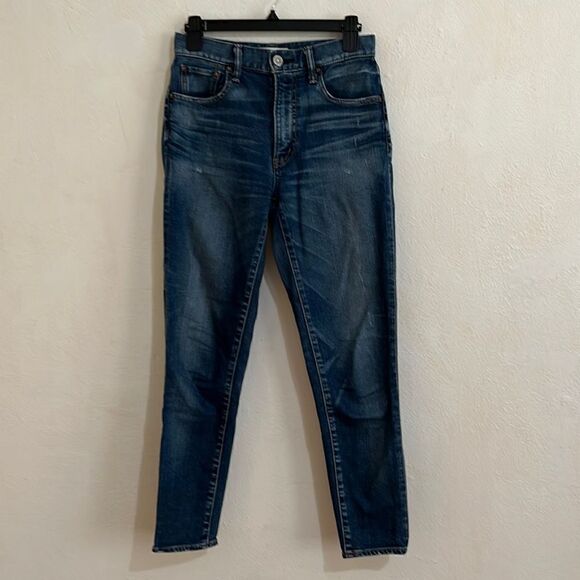 Authentic Moussy Women’s Jeans SZ 26 Japan Medium Wash Cropped  High Rise Skinny - Picture 1 of 4
